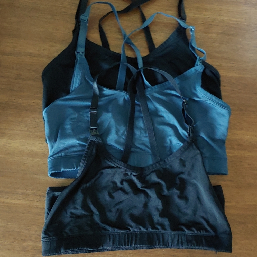 Nursing Sports Bras (3 pc lot)